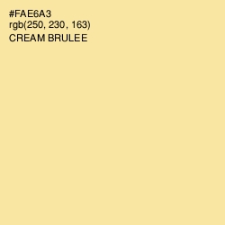 #FAE6A3 - Cream Brulee Color Image